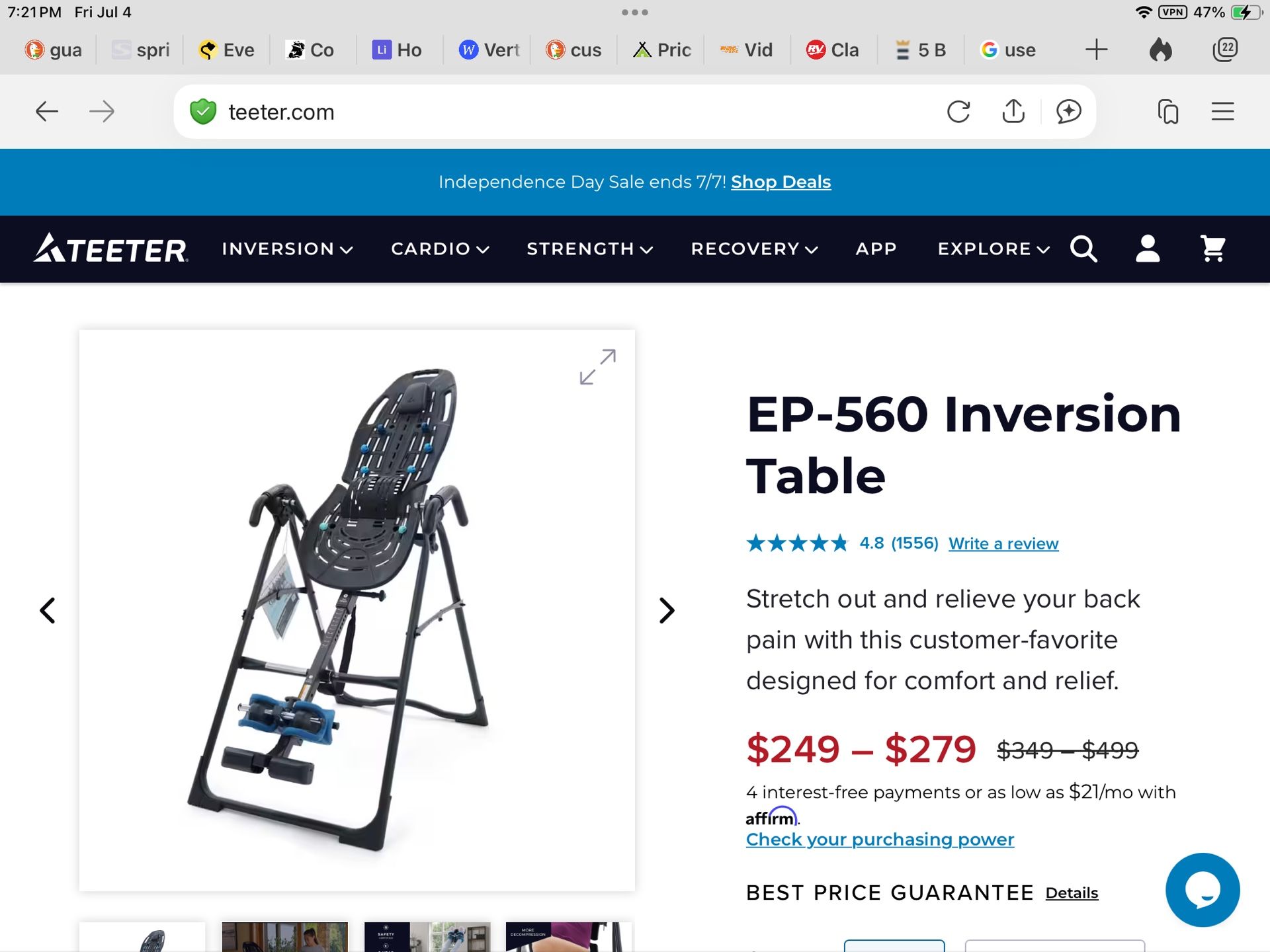 Teeter Hang-ups Inversion Table