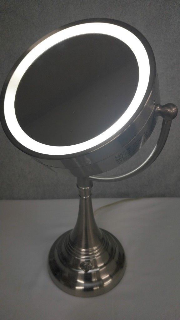 LED Lighted Countertop Makeup Mirror
