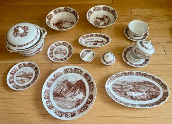 Vintage Bohemian porcelain dining set