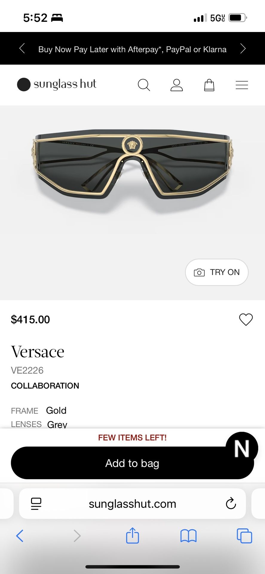 Men’s Versace Glasses