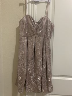 Nude Pink Homecoming Dress With Pockets