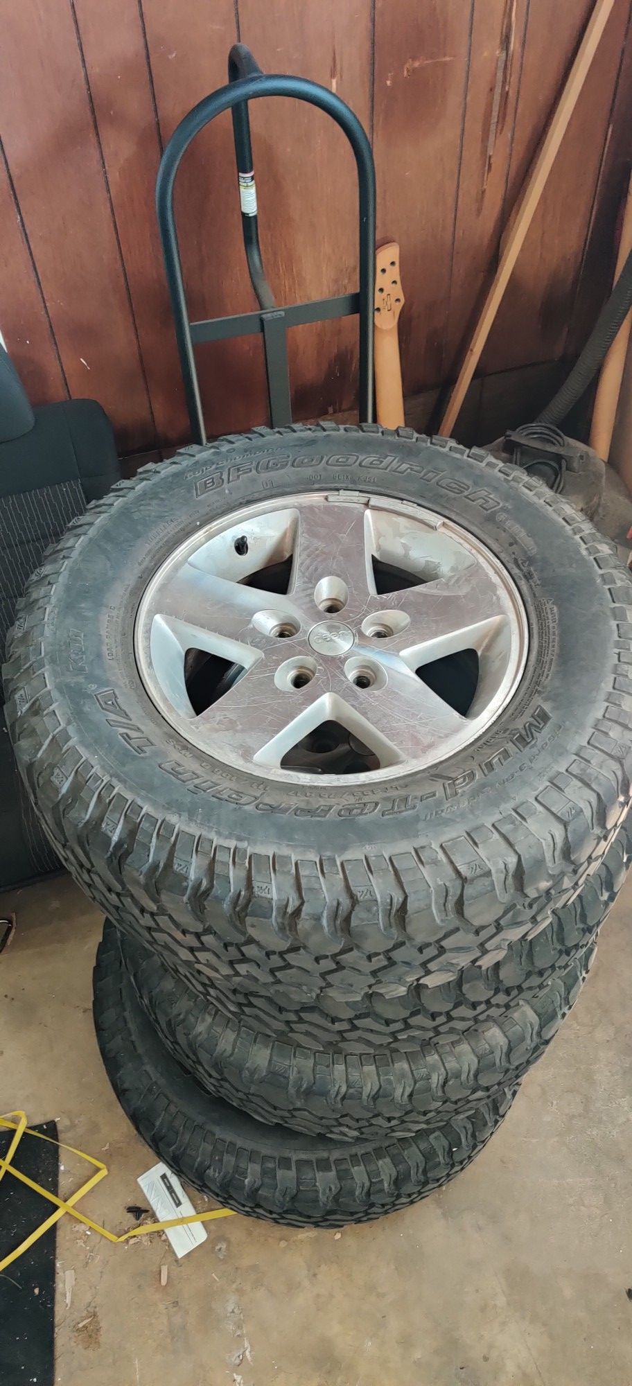 BFGoodrich Mud Terrain Tires with Jeep Wheels