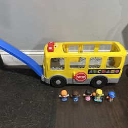 🚌📚 Fisher-Price Little People Musical School Bus + Figures 📚🚌