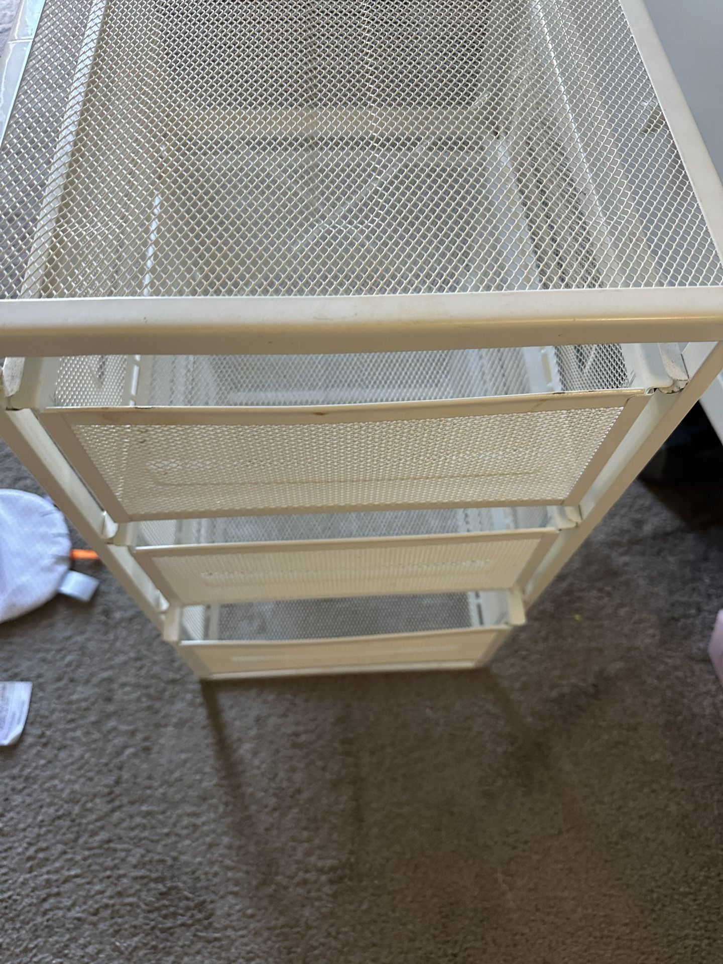 2 Ikea Metal Storage Drawers