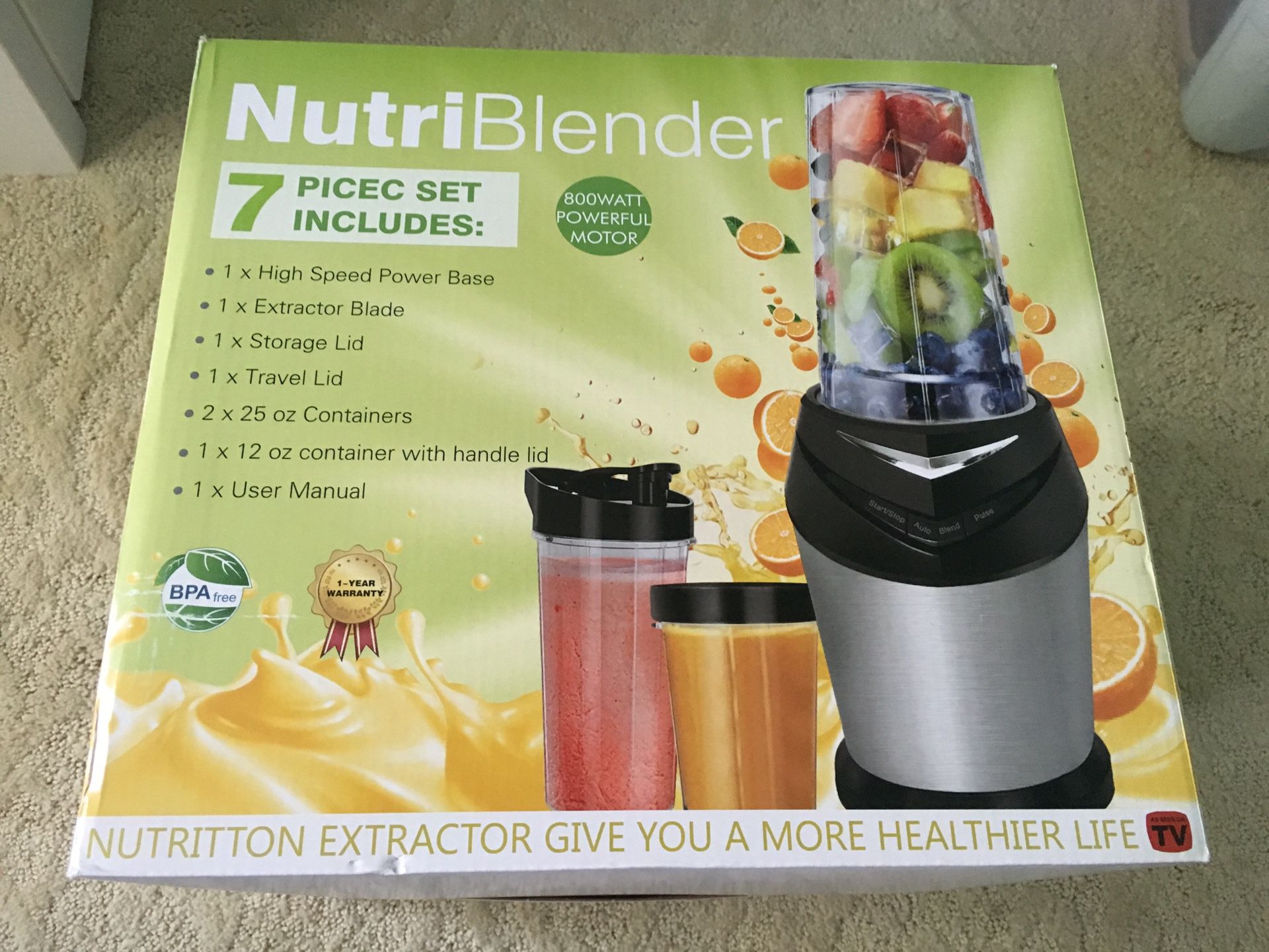 Mini High Speed Smoothie Blender Single Serve Personal Blender for Shakes and Smoothies,Juices,Fruits,Nuts,Coffee Bean,Baby Food with 32 oz Portable
