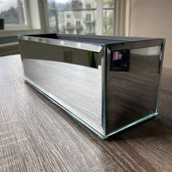 Mirrored Vase , Vanity Organizer, Candle Holder, Tray, Decor