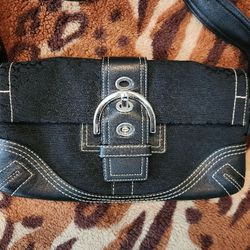 Black Hobo Coach Purse