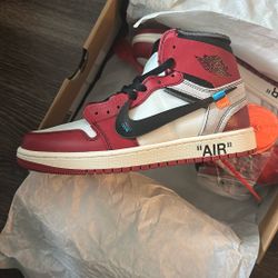Jordan 1 High Off White, Size 7, New 
