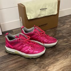 Burberry Fuchsia Low Top Sneaker