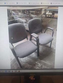 Two padded chairs