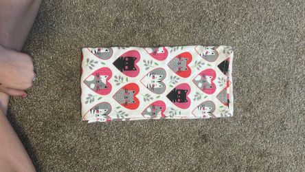 Heart cat towel decoration