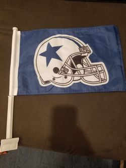 Throwback Cowboys Car Flags(Longer than Reg flags)