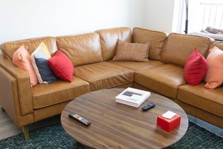 Brown Leather Couch