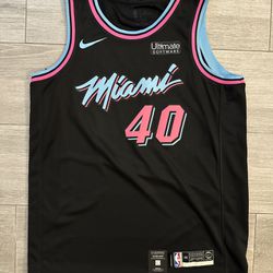 Men's Udonis Haslem Nike Miami Heat Vice Nights City Edition Black Swingman Jersey Size Large New w/ Tags