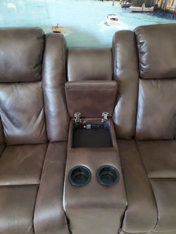 Power Reclining Loveseat – Dual Recliners, Cup Holders & USB – Priced to Sell! $175 OBO
