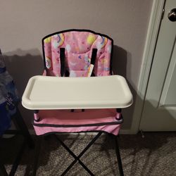 Pink rainbow high.chair