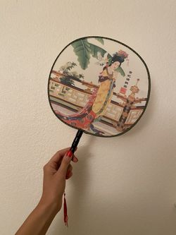 Traditional Asian fans / wall art from Philippines & China