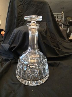 Vintage Atlantis Crystal Fatima cut Decanter