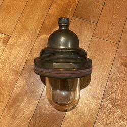 Vintage Industrial Explosion Proof Light Fixture 