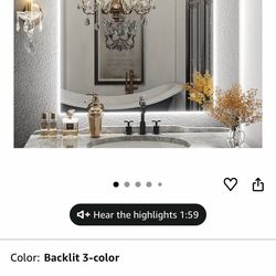 LED mirror 36X28                                                                        espejo para bano 36X28