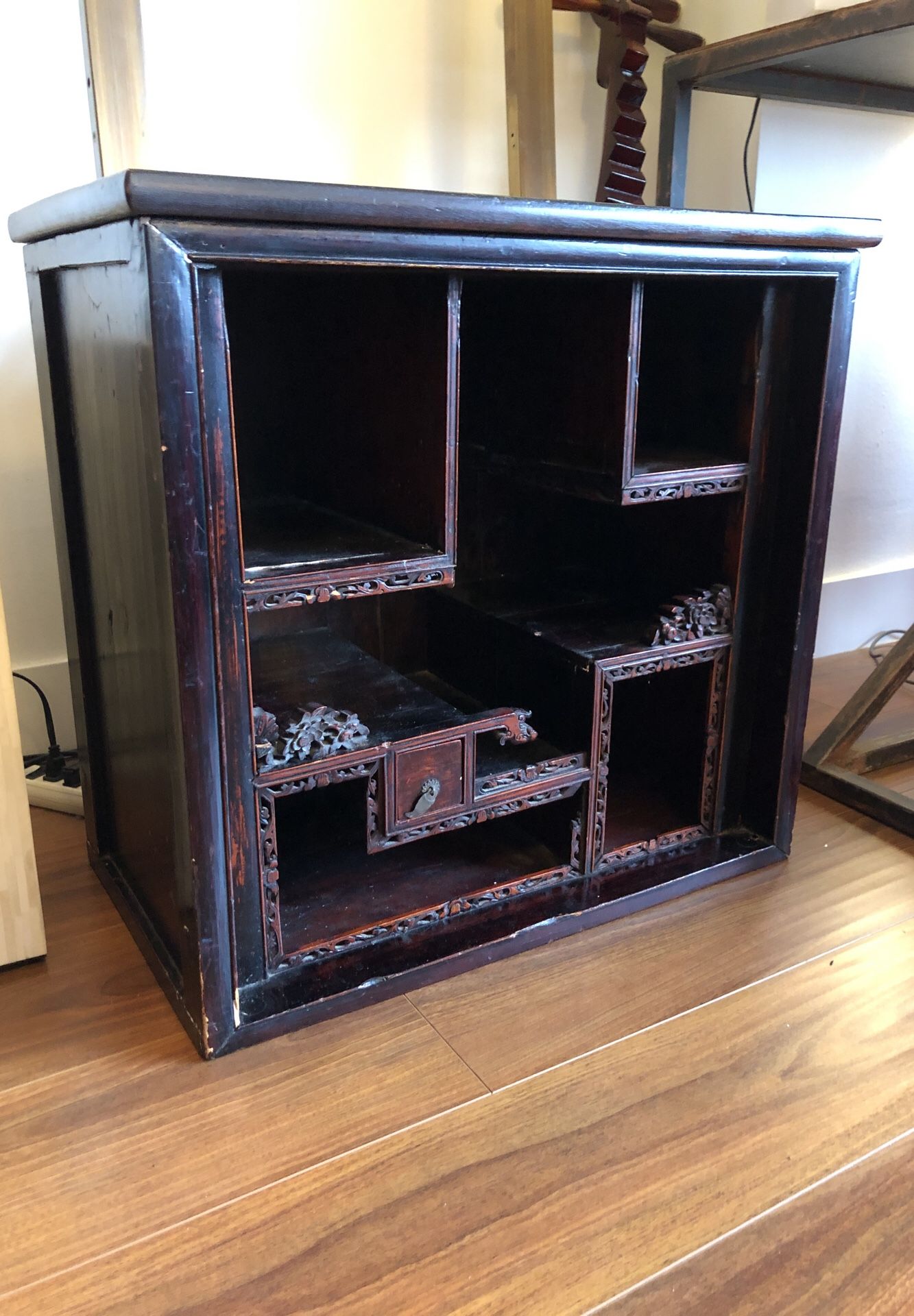 Antique Chinese Qing Era Hongmu Cabinet