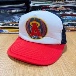 Vintage 80’s Anaheim Angels MLB Baseball SnapBack Trucker Hat