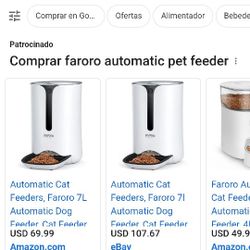 Automatic Pet Feeder/ Alimentador Automatico Para Mascotas