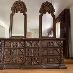 Old World, Chocolate Dresser, High Quality, Price To Sell Quick!