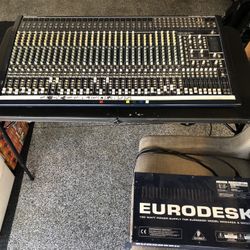 Behringer Eurodesk Mixer MX 3282A WORKS GREAT!!! 50