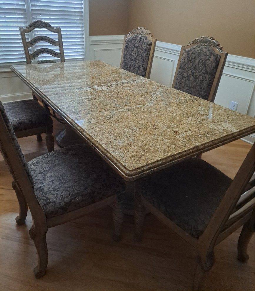 Beautiful Namibian Cream Granite Dining Table