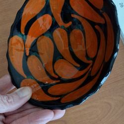 Red Chili Pepper Art Pottery Bowl
