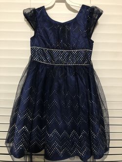 Christmas dress or holiday dress navy blue