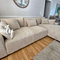 2-Pc X Large Sectional Sofa