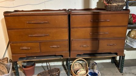 Two 1940s colonial dressers