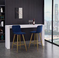 Homy Casa SCARGILL 2PC Counter Swivel Barstool Modern Seating for Kitchen or Bar Open Box