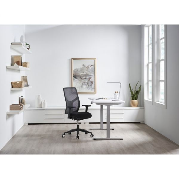 WorkPro® Electric Height-Adjustable Standing Desk with Wireless Charging, 60", W
