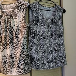 2 Notations Animal Pn Zebra Print Sz Med