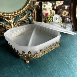 Vintage Filagree Trinket Box 