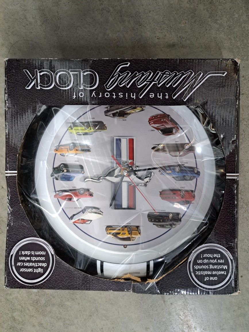 Mustang Clock