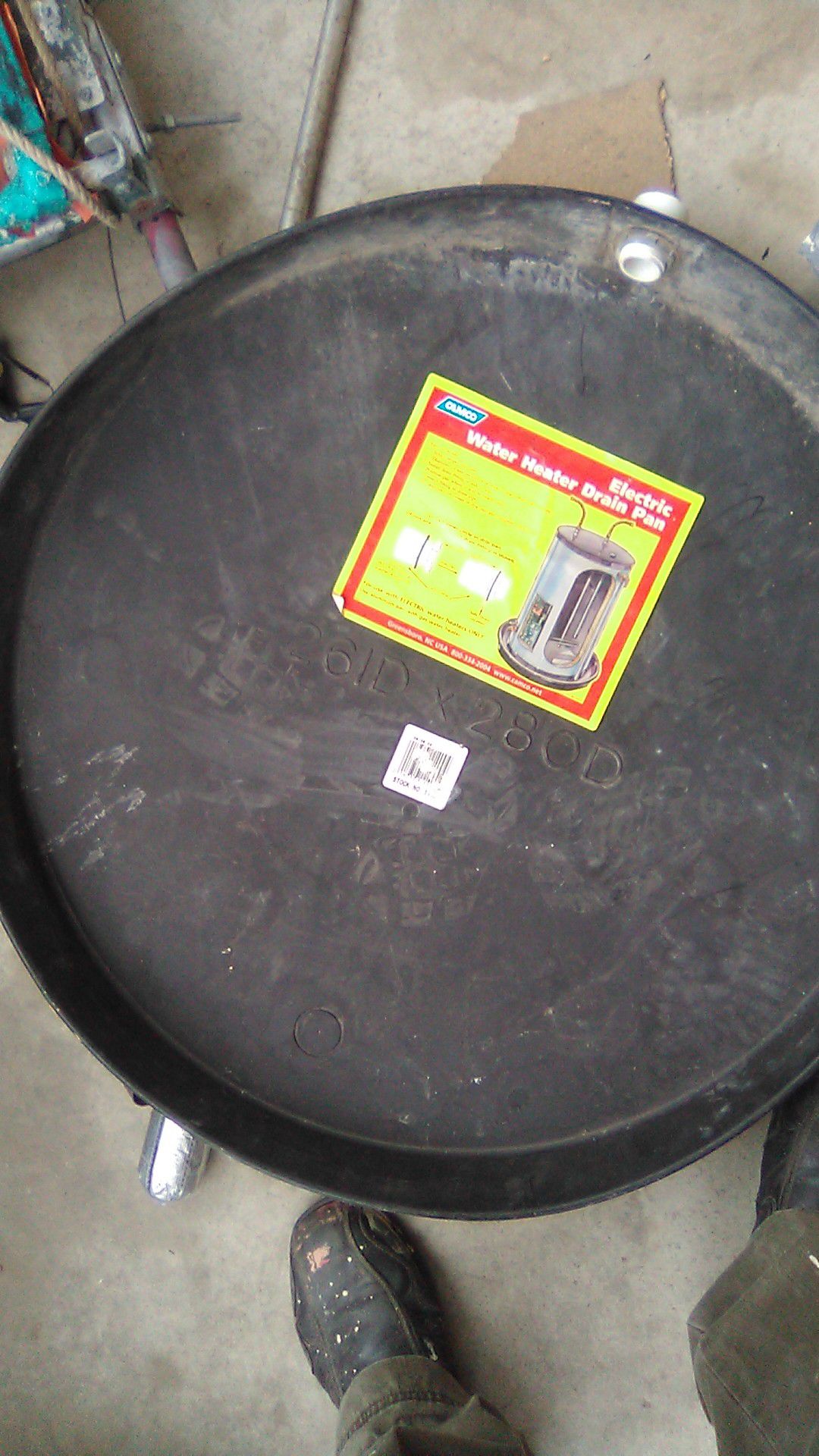 Camico Water heater drain pan electric