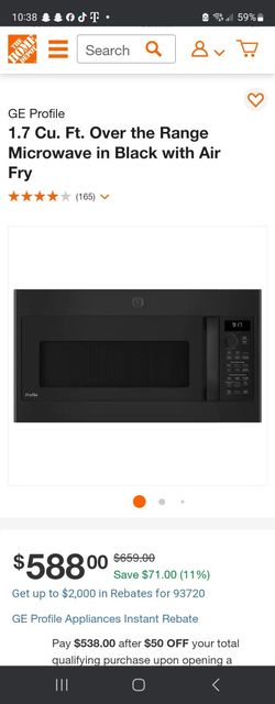 Ge Profile Microwave Oven