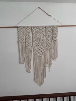 Large Handmade Macramé Wall Hanging – Boho Woven Tapestry