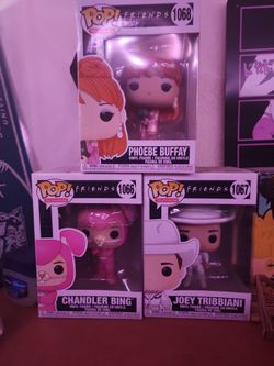 Friends, Joey, Chandler, Phoebe Funko Pop set