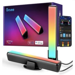 Govee Smart LED Light Bars RGBICWW WiFi TV Backlights, Work with Alexa and Google Assistant, Scene and Music Modes, for Gaming, Room Decoration, PC, P