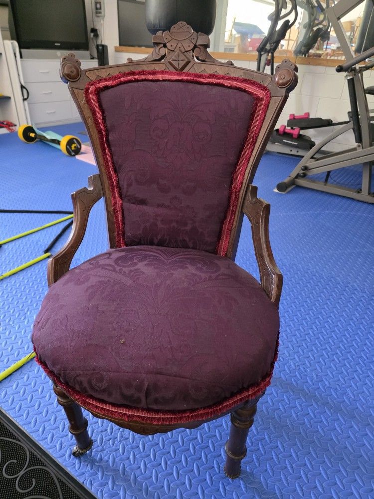 Purple Antique Chair 