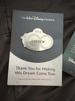Disney 100 year name tag