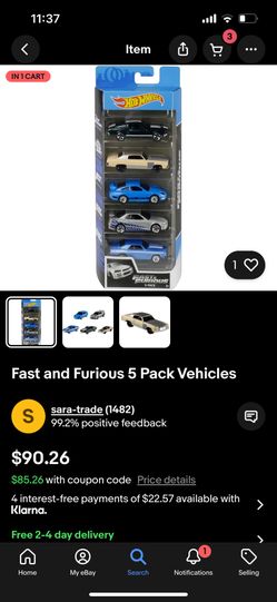 Fast And Furious 5 Pack With Paul Walkers Skyline For Sale Bran New 50