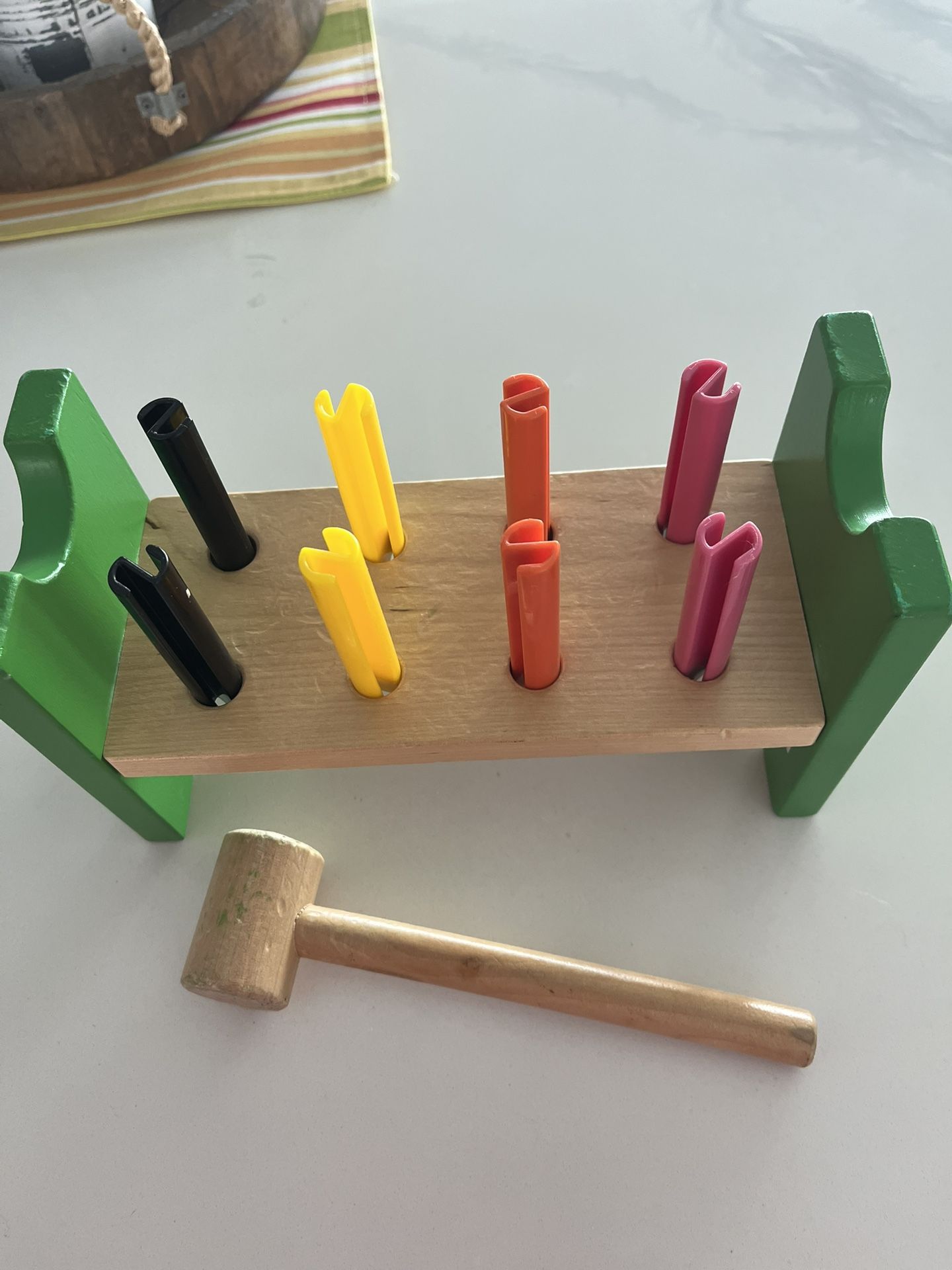 Wood Toy With Hammer