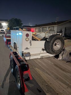 Long bed utility service bed