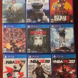 PS4 Slim & 9 PS4 games 